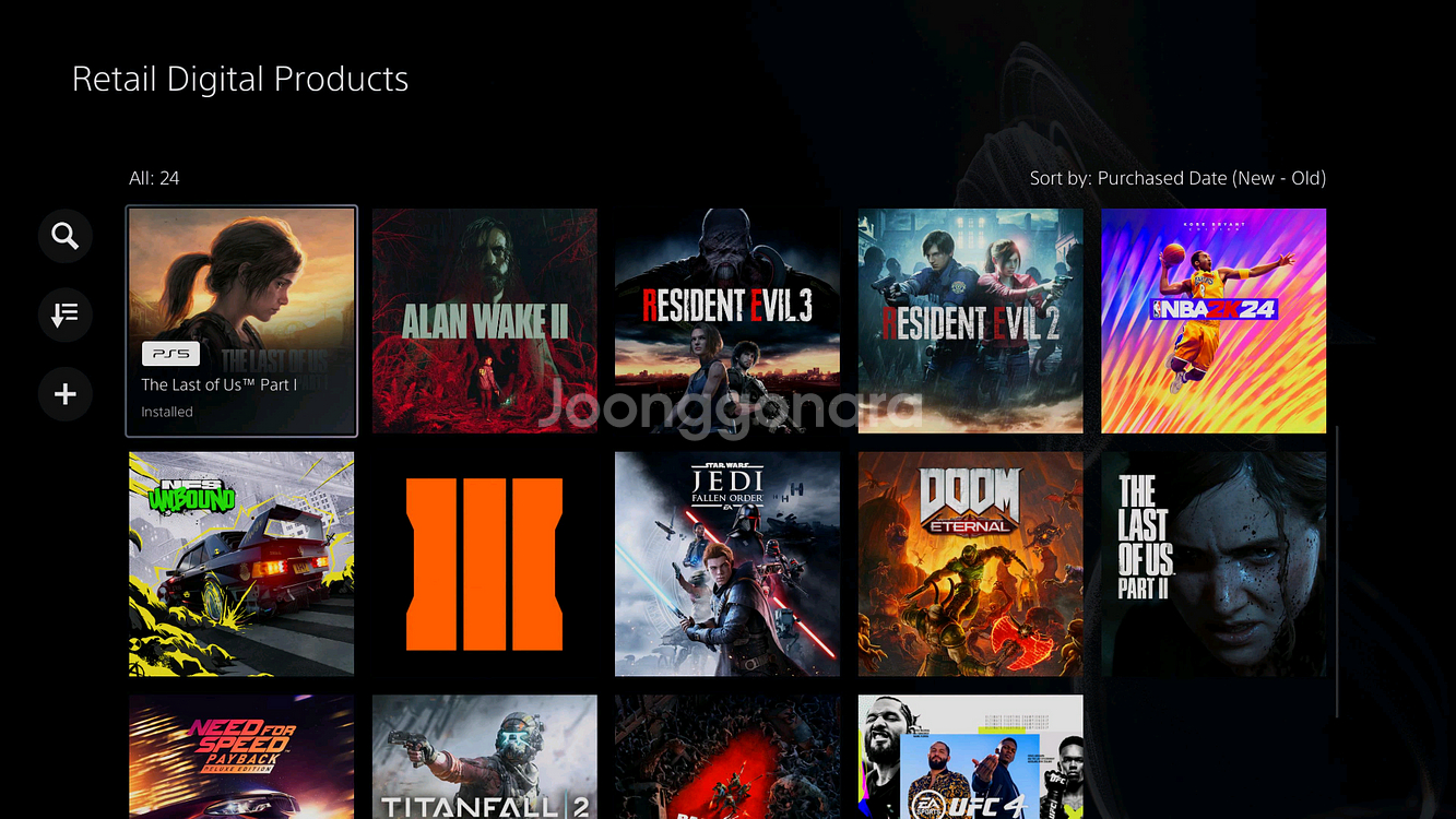 (전시품 PS5) 플스5 디스크 풀박 + 디지털 제품--3