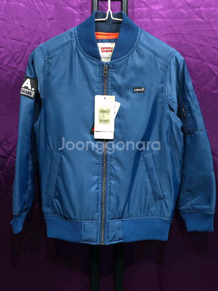 +무료배송+리바이스 키즈 퀄팅 항공점퍼(미사용) 135--0