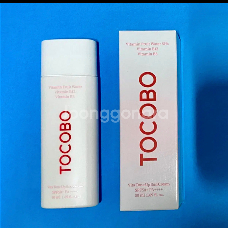 [새제품]토코보 비타/모공요철보정/수분생기/톤업선크림SPF50+--0