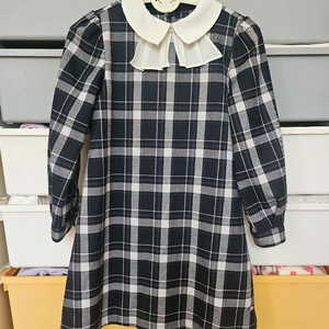 레노마 여아 체크 원피스 130