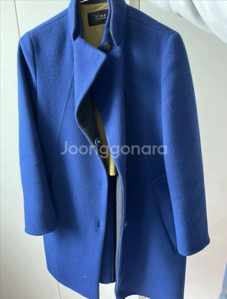 타임 캐시미어 17%코트 55사이즈--0