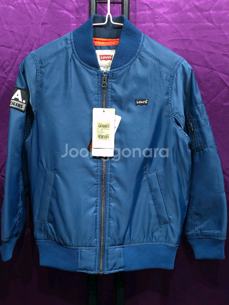 +무료배송+리바이스 키즈 퀄팅 항공점퍼(미사용) 135--5