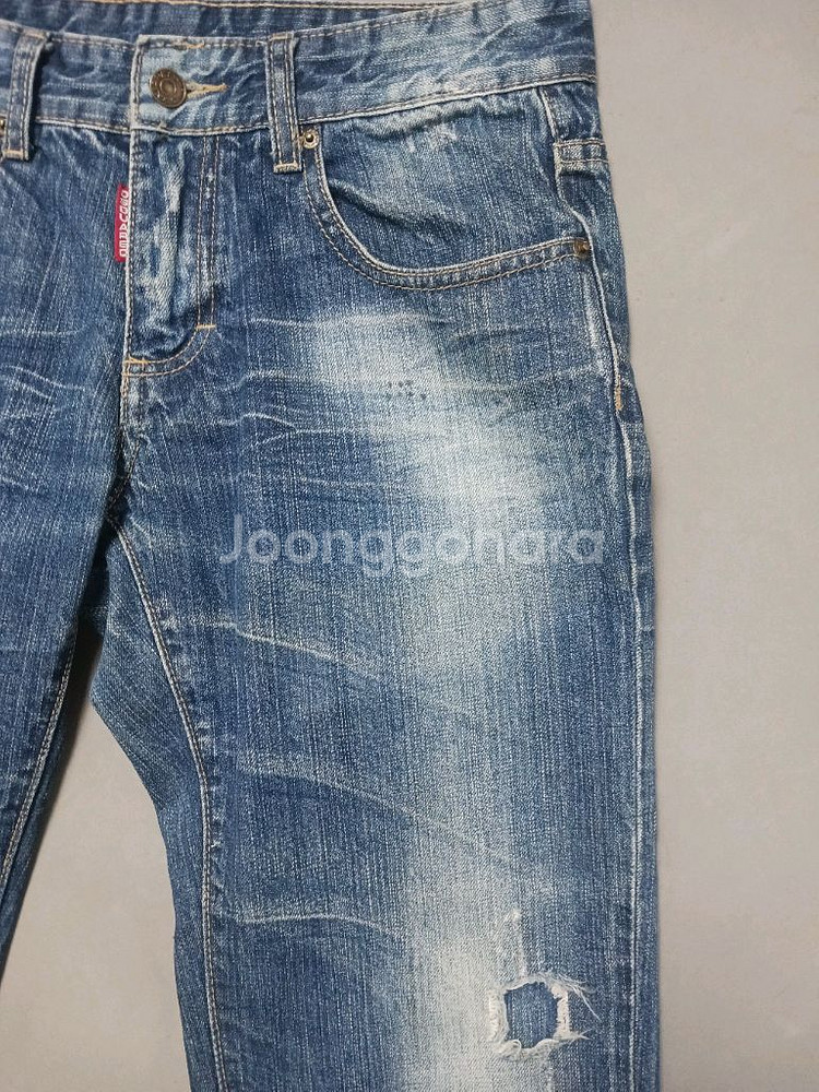 [32] 디스퀘어드2 야구진2 스트레이트진 청바지--4