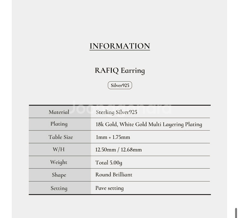 마이미 캘리포니아 라피크 귀걸이 2종--6