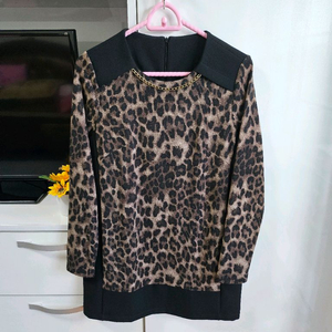 멋스러운 롱티 #호피 옷 #55사이즈 #엄마옷