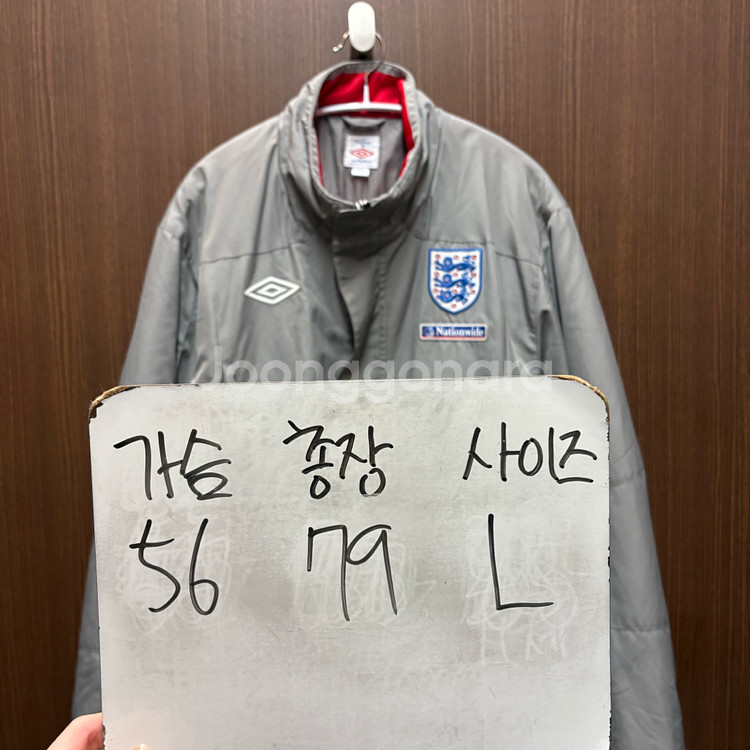 엄브로 잉글랜드 국대 벤치파카 패딩 점퍼 L--1