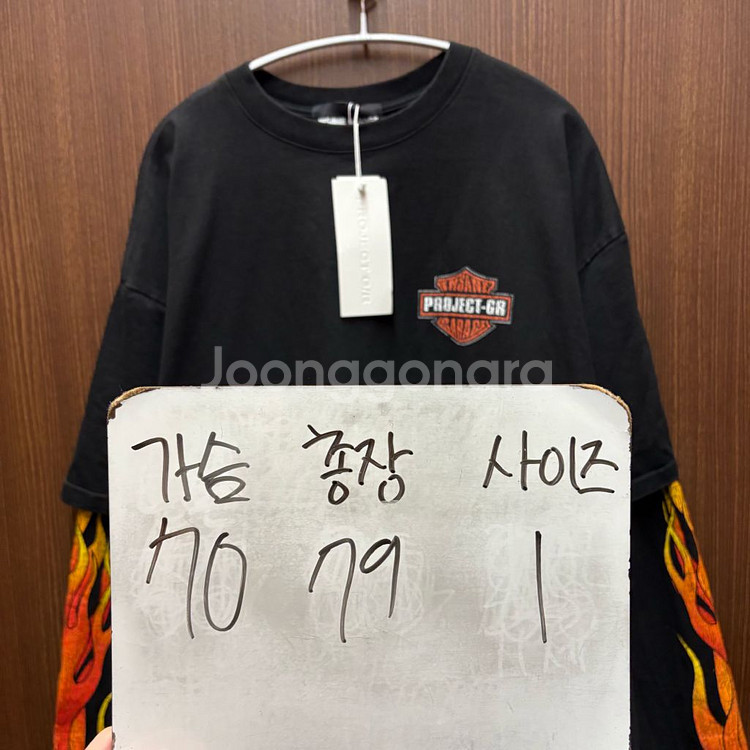 (새상품) 프로젝트GR 인세인 개러지 롱슬리브 1--1