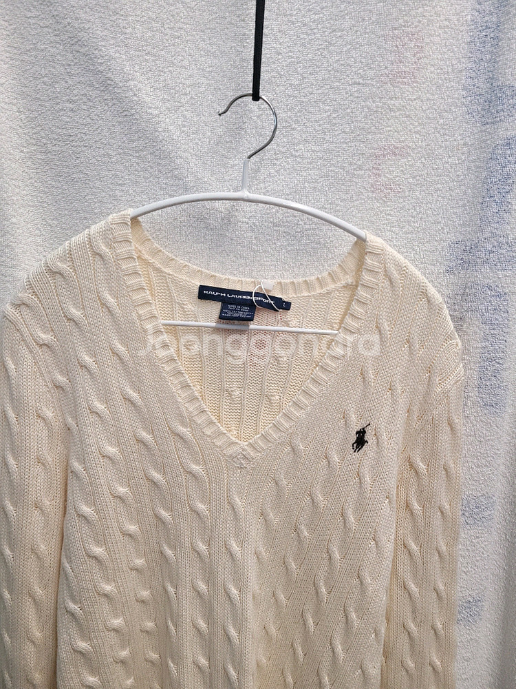 폴로 랄프로렌 케이블 니트 스웨터 여성 L--1