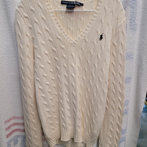 폴로 랄프로렌 케이블 니트 스웨터 여성 L
