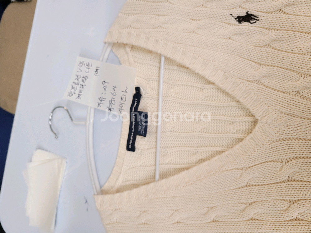 폴로 랄프로렌 케이블 니트 스웨터 여성 L--7