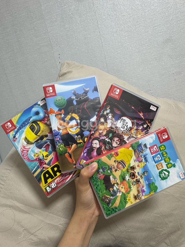 닌텐도 스위치 OLED 본체 + 게임 3종 세트--1