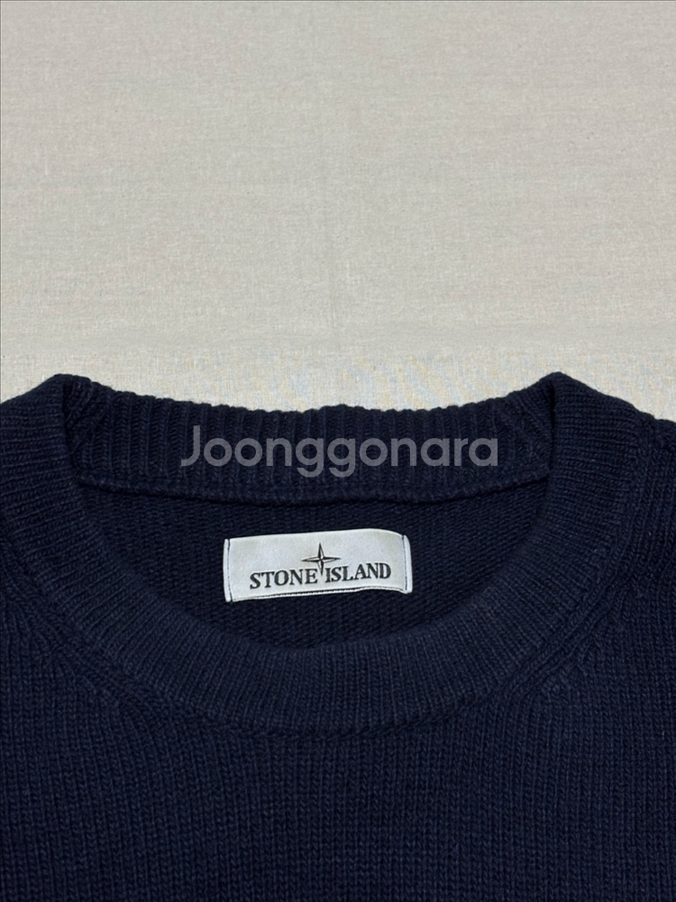 [23ss] 스톤아일랜드 울 니트 네이비 [XL]--1