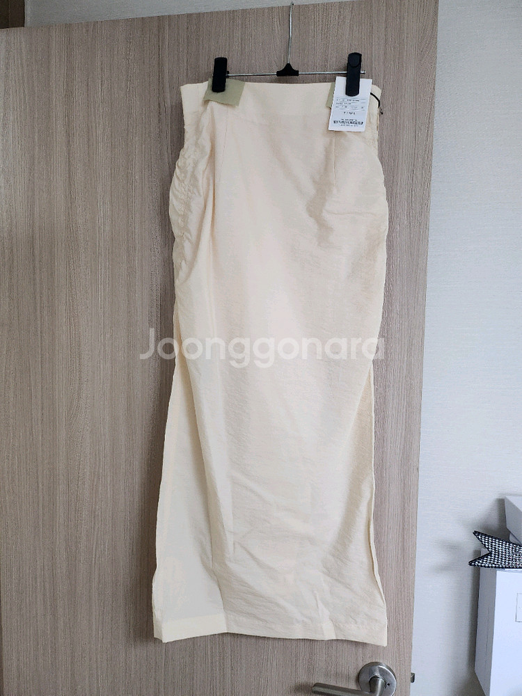 타임 크링클 셔링 롱 스커트--8