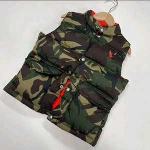 5t 폴로 랄프로렌 키즈 카모 패딩 조끼