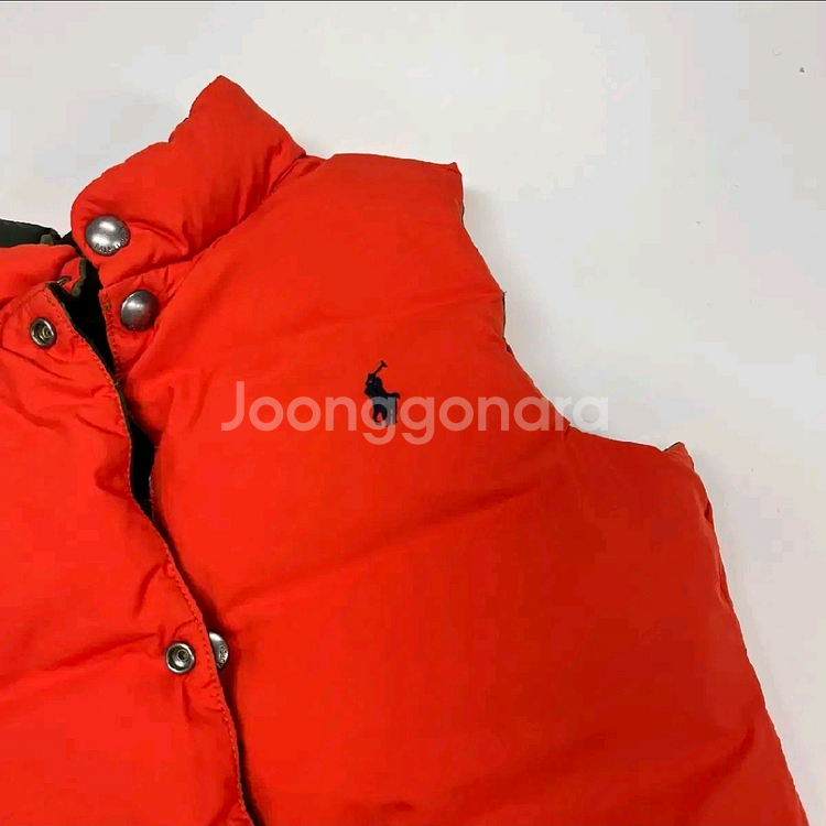 5t 폴로 랄프로렌 키즈 카모 패딩 조끼--5