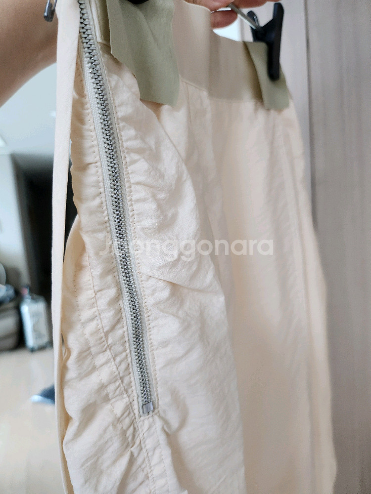 타임 크링클 셔링 롱 스커트--10