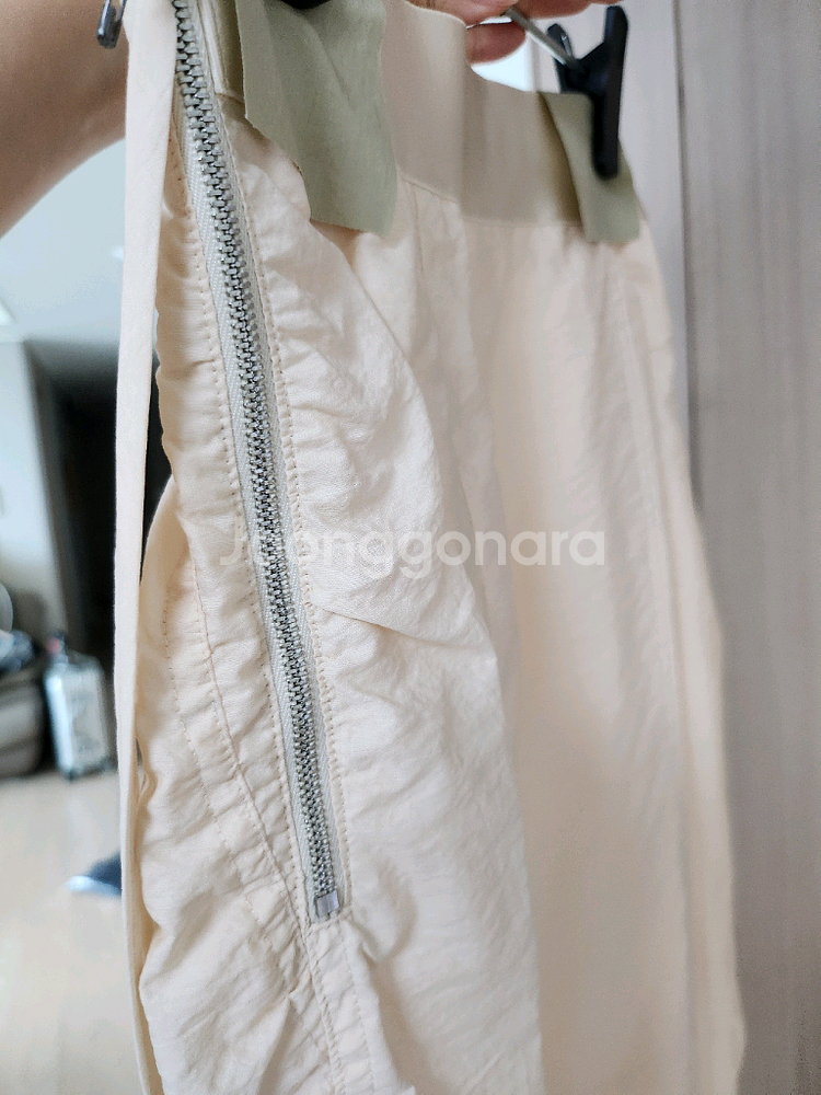 타임 크링클 셔링 롱 스커트--4