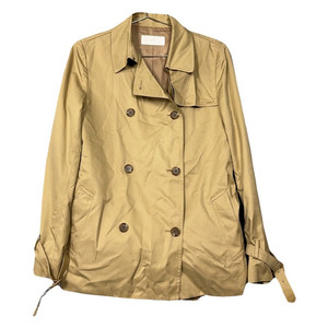 시스템 베이지 버튼 클래식 트렌치 코트 88-98-165