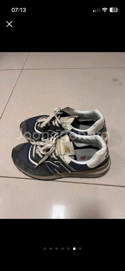 뉴발란스 574 레거시 네이비 운동화 275사이즈--3