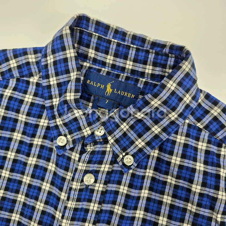 7t 랄프로렌 폴로 키즈 체크 셔츠--5