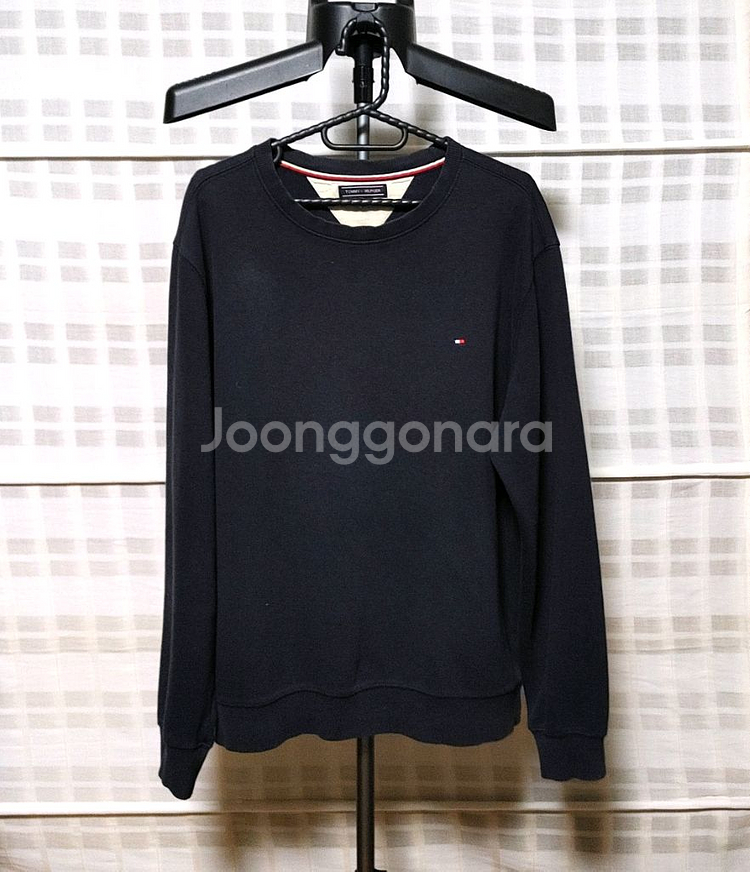 (Tommy Hilfiger) 타미힐피거 네이비 맨투맨 티셔츠 L--0
