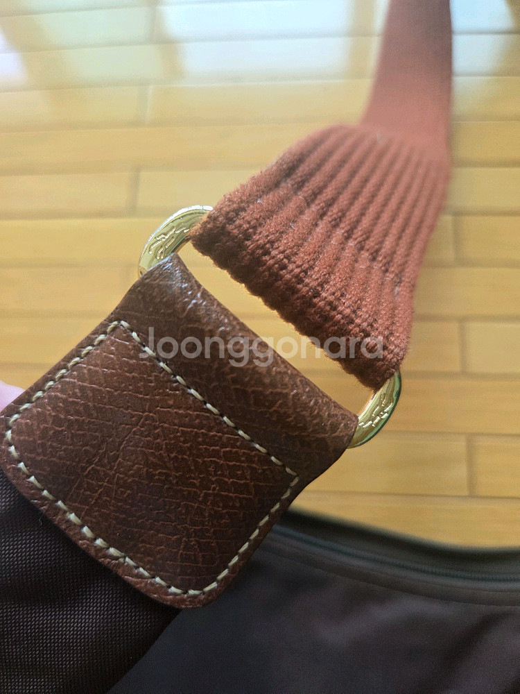 롱샴 호보백 브라운 택포--3