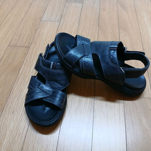 닥스 남성 가죽 샌들 블랙