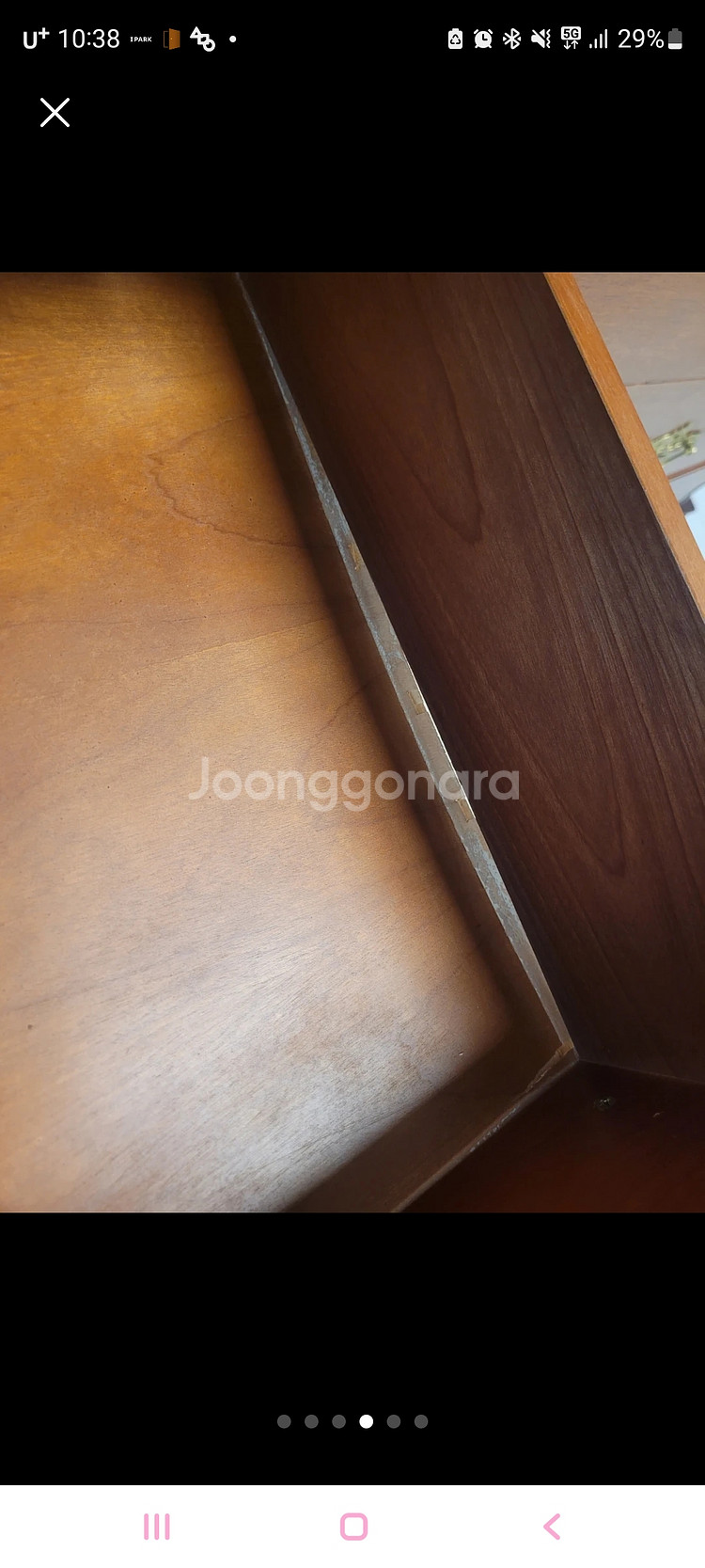 [급처]스페인 앤틱 원목 화장대 세트--3