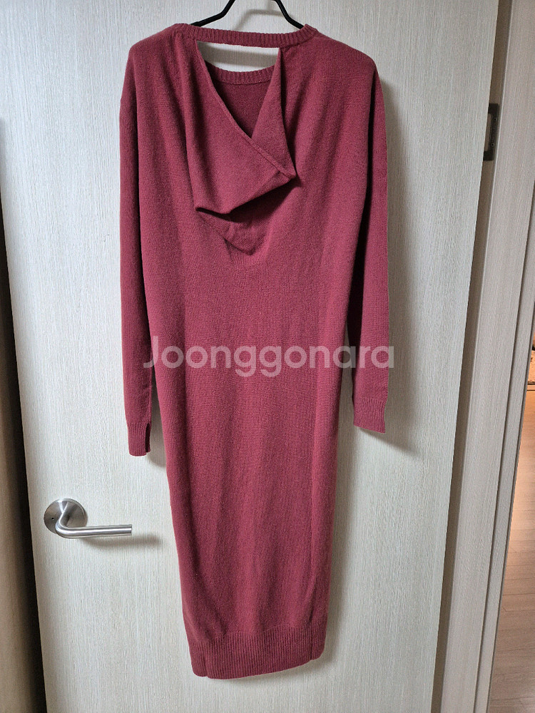 (새제품) 주느세콰 캐시미어100 원피스 니트원피스--1