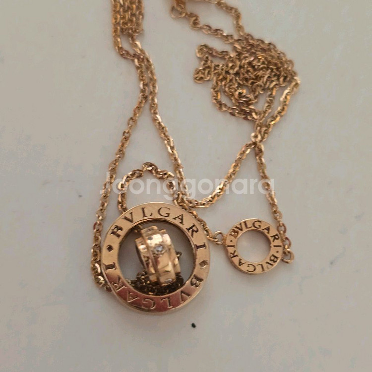 18k핑크골드 목걸이--2