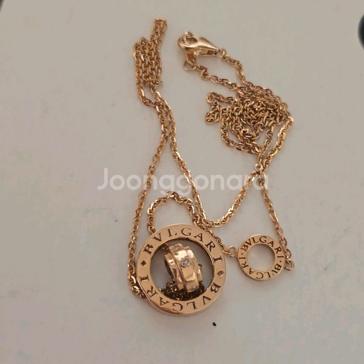 18k핑크골드 목걸이--3