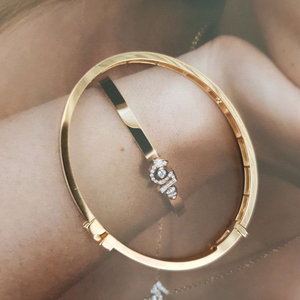 18k 블랙 에폭시 포인트 뱅글팔찌