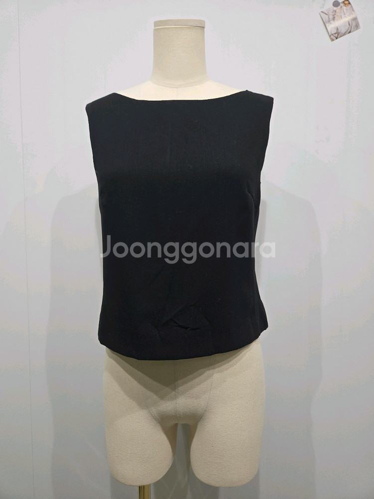 막스마라 블랙 민소매 블라우스 여성--0