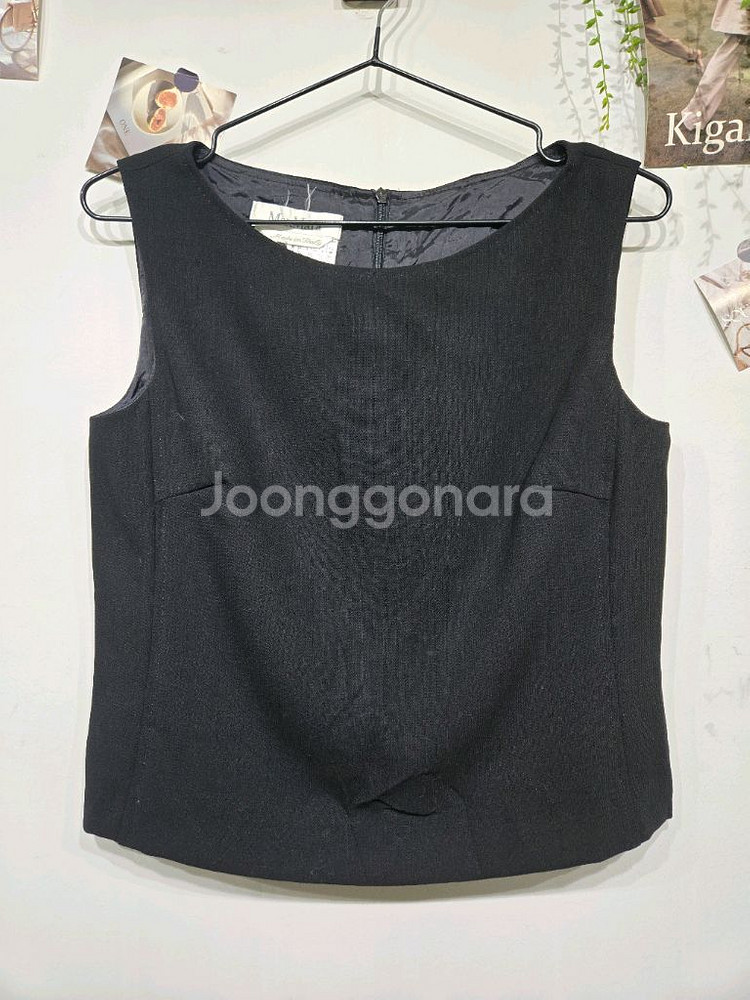 막스마라 블랙 민소매 블라우스 여성--2