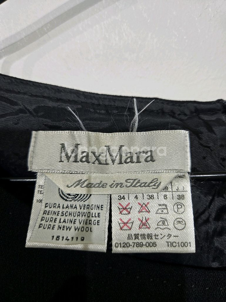 막스마라 블랙 민소매 블라우스 여성--4