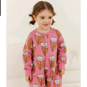 리미떼두두 핑크 플라워 점프슈트 M