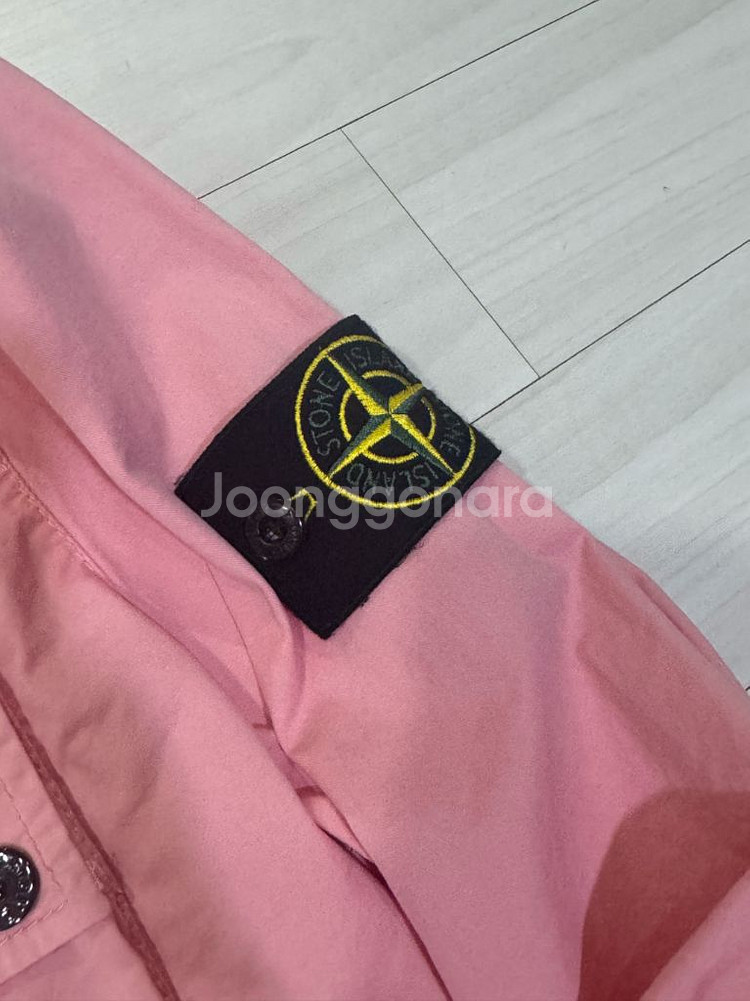 스톤아일랜드 수피마코튼 오버셔츠 핑크 새상품--3