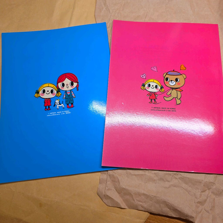 고전문구) 아트박스 노트 공책 2권 일괄--1