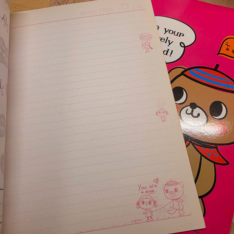 고전문구) 아트박스 노트 공책 2권 일괄--3