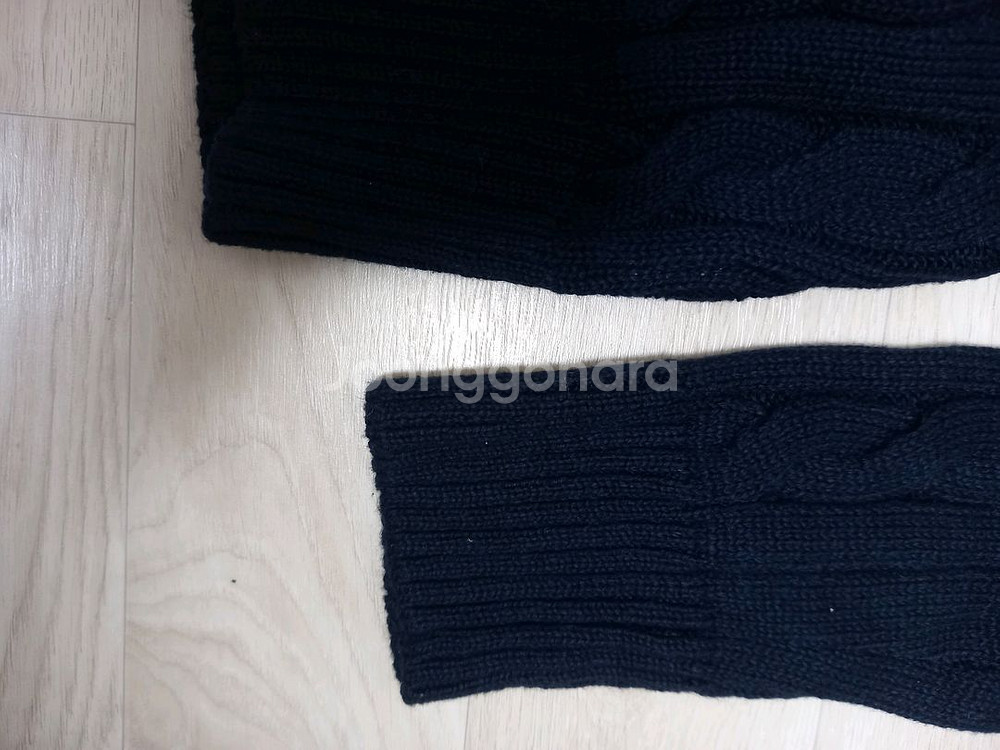 S사이즈- 폴로 케이블 니트 맨투맨--4