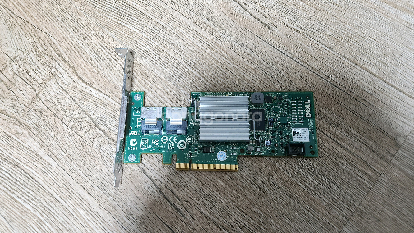 Dell H200 레이드 카드 사스케이블 포함--0