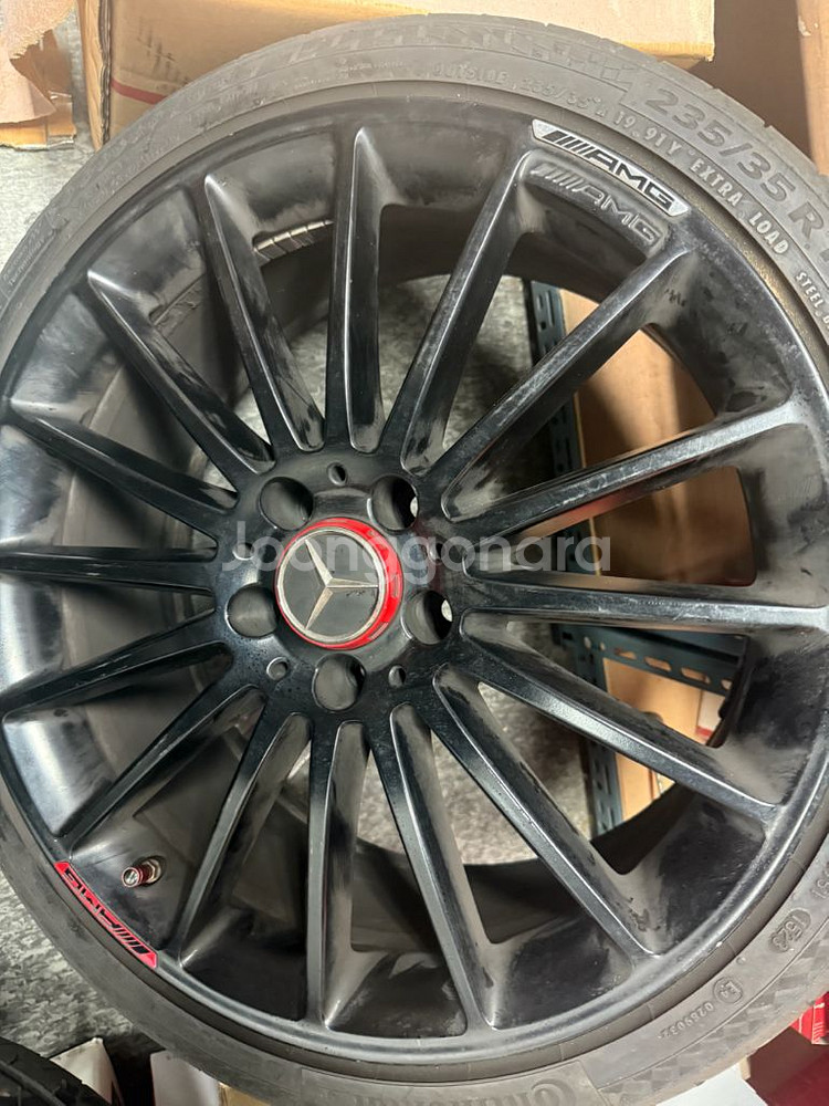 벤츠 a45 amg 19인치 순정휠 타이어 세트--3