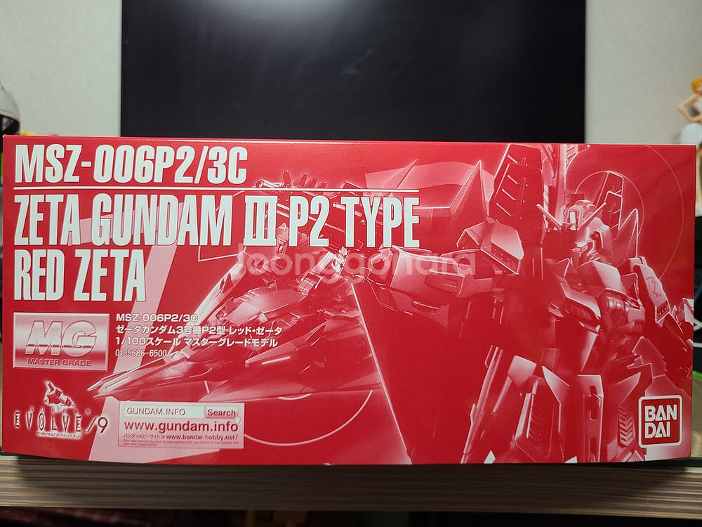 (미개봉) 반다이 클럽G MG 제타 3호기 P2형 레드 제타--2