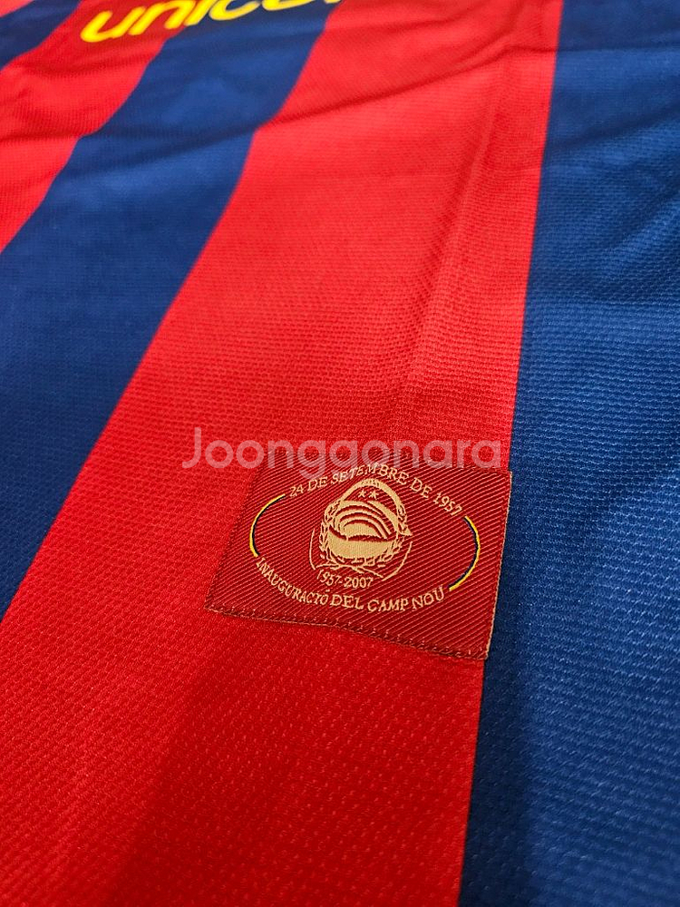 바르셀로나 호나우지뉴 호나우딩요 마킹 올드 유니폼--1
