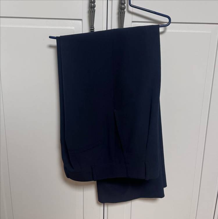 10MONTH 블랙 네이비 와이드팬츠--7