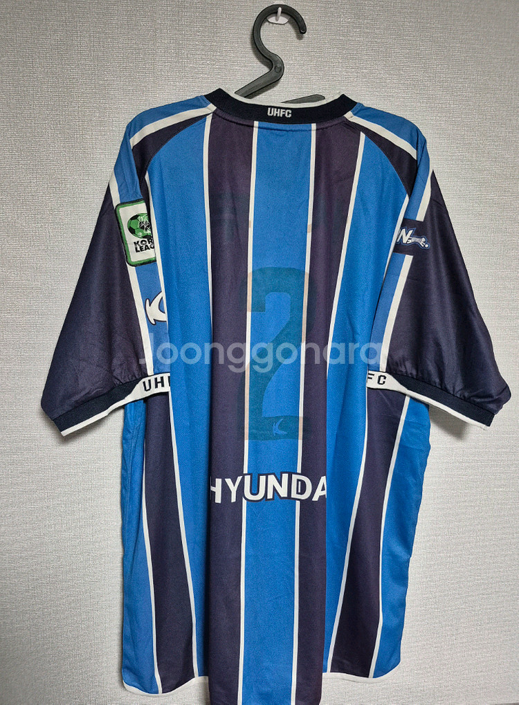 [교환] 2005 울산 현대(울산 HD) 홈 우승 시즌 지급용 유니폼--1