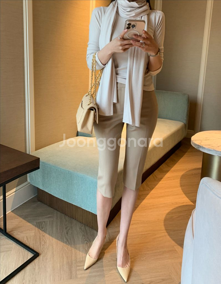 (새상품)더마농 알레 머플러 세트 연베이지--3