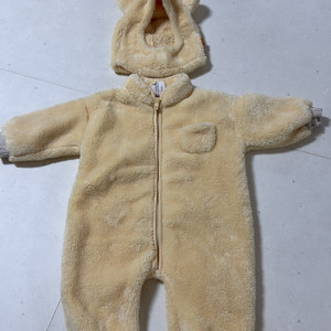 히얼아이엠 킨더후리스 베이비슈트 세트(M)_허니옐로우