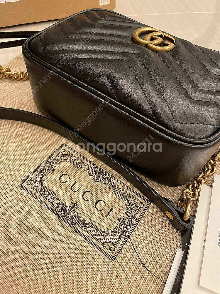 구찌 GG 마몽 마틀라세 미니백 448065 DTD1--7