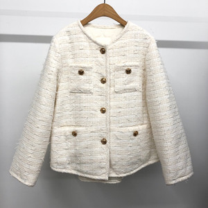 BLOOM 블룸 누빔 트위드 패딩 자켓 F